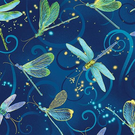 dragonfly dance fabric